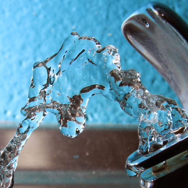 Close up of a bubbler water fountain to illustrate fluoride in drinking water - public health and election coverage from STAT